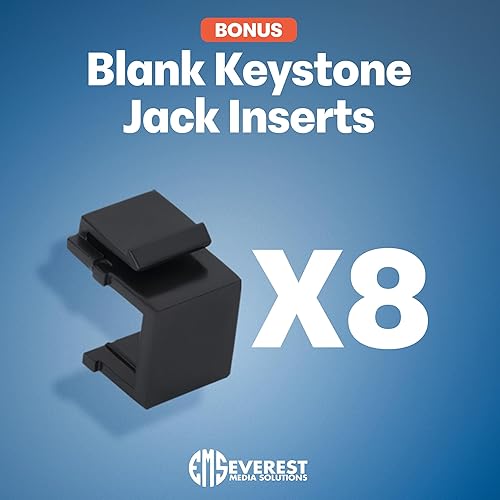 Miniatura 9 de Everest - Panel de conexión Keystone de 24 puertos (paquete de 1)  Paneles extraíbles de 6 puertos  Uso solo con piedras trapezográficas de perfil