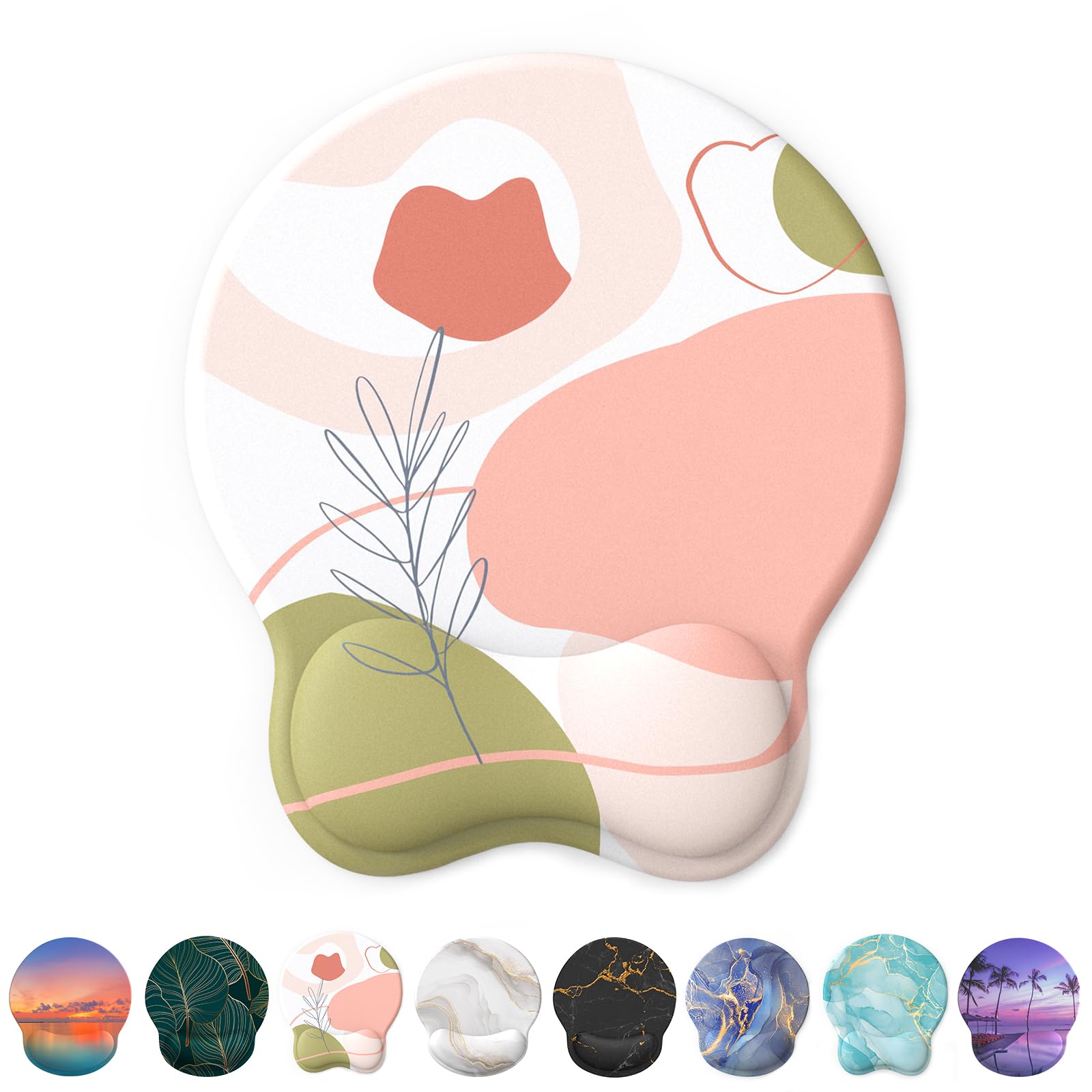 Sponsored Ad – Mouse Mat Wrist Support, Ergonomic Gel Mouse Pad, Mouse Wrist Rest with Non-slip Base for Home Office Computer, Laptop (Pink Rose)