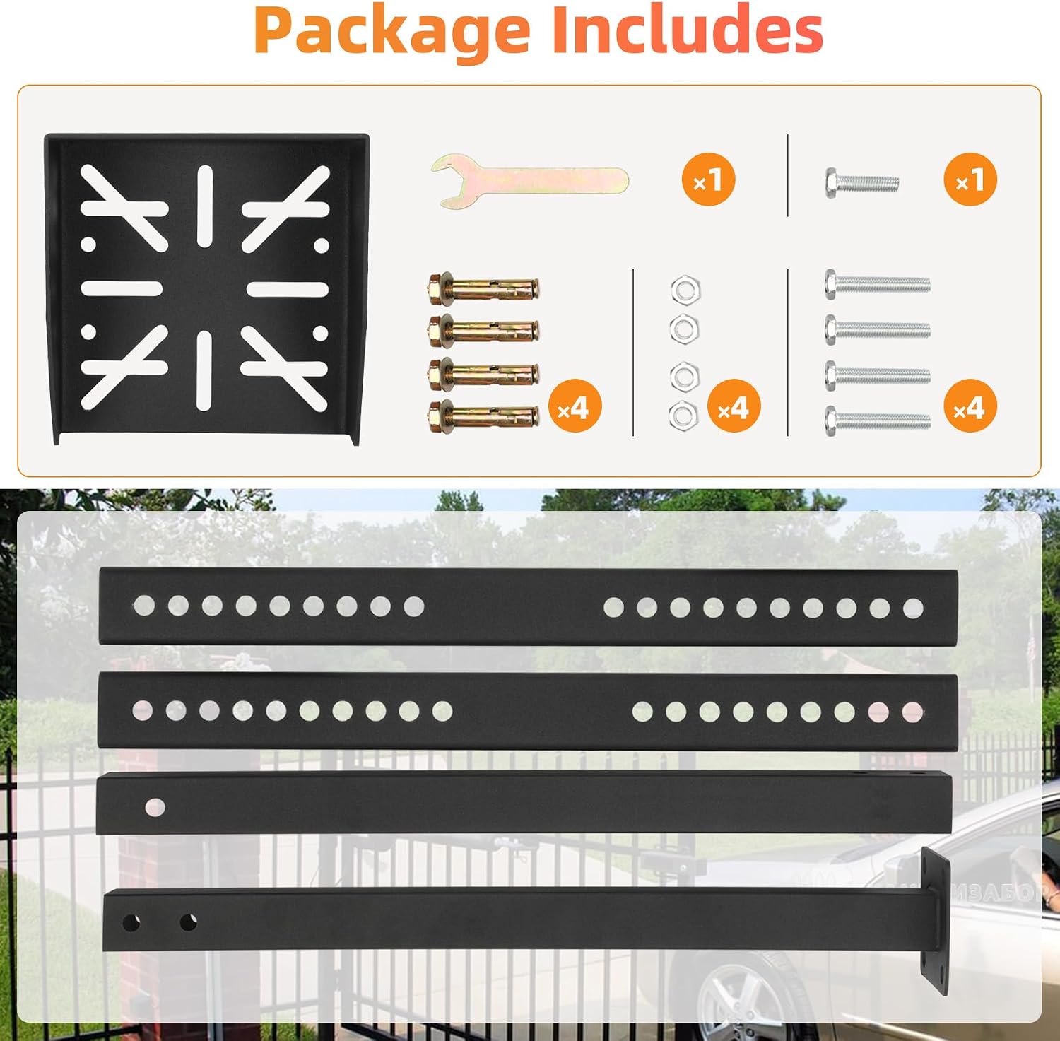Dreamtrue Universal Keypad Mounting Post with Waterproof Cover, Height Adjustable from 37“ - 45”, Upright Keypad Mounting Base for Outdoor Automatic Door Opening Systems
