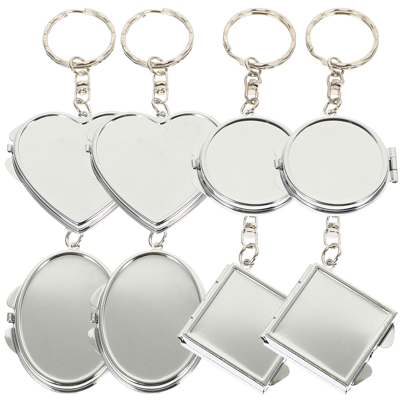 Amazon.com: Beavorty Pocket Mirror Keychain 8-Pack Compact Double