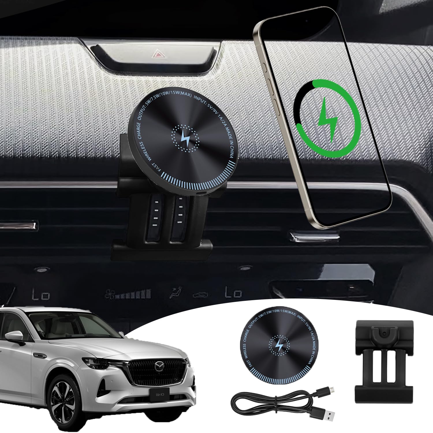 Amazon.co.jp: 【cx-60 スマホホルダー・ワイヤレス充電】wincar