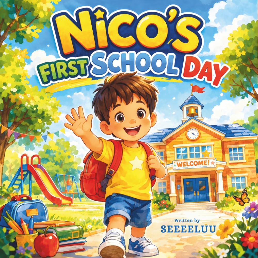 Nico’s First School Day: A Sweet Story About Starting School, Making Friends, and Feeling Brave (Nico’s Little Big World)