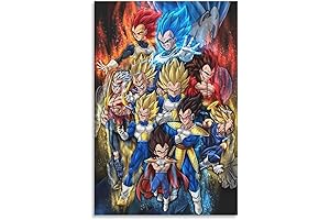 Dragon Ball Japanese Anime Canvas Poster with Vibrant Artwork