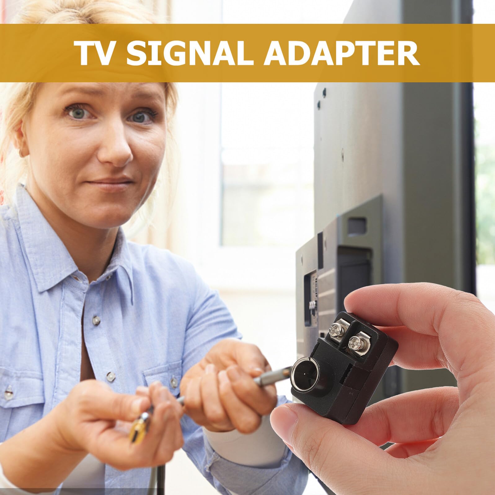 75-300 Ohm Tv Signaladapter Schwarz 2 Stück Metall Abs