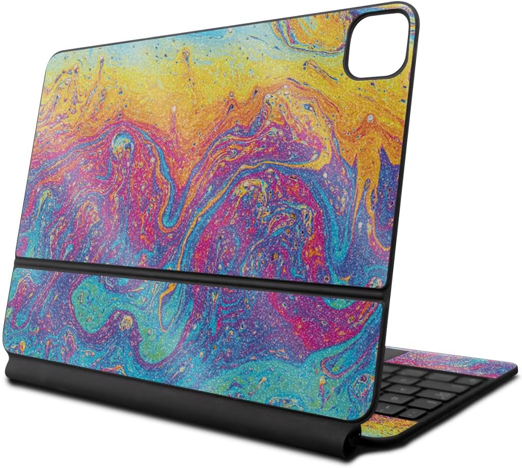 Glossy Glitter Skin Compatible with Apple Magic Keyboard for iPad Pro 13‑inch (M4) 2024 - Paint Currents - Premium 3M Vinyl Protective Decal Cover - Easy to Apply | Crafted in The USA by MightySkins