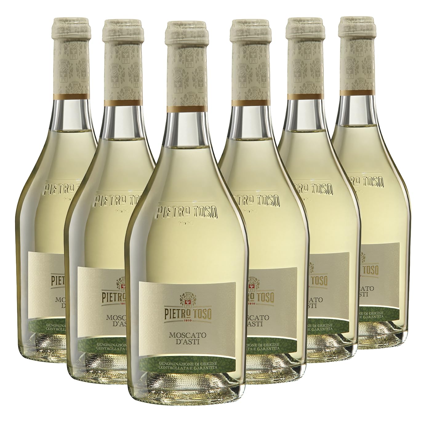 Pietro Toso Moscato d'Asti DOCG vino espumoso dulce italiano 6x75 cl