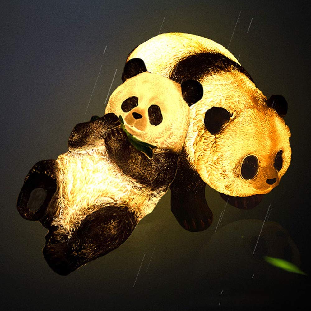 LSSB Waterproof Quality Stigma Lamp Portfolio Outdoor Glowing Panda Lamp Landscape Courtyard Lights,IP44 Rainproof Anti-Rust Stigma Lamp for Garden,Lawn,Park, Outdoor,Courtyard Etc.
