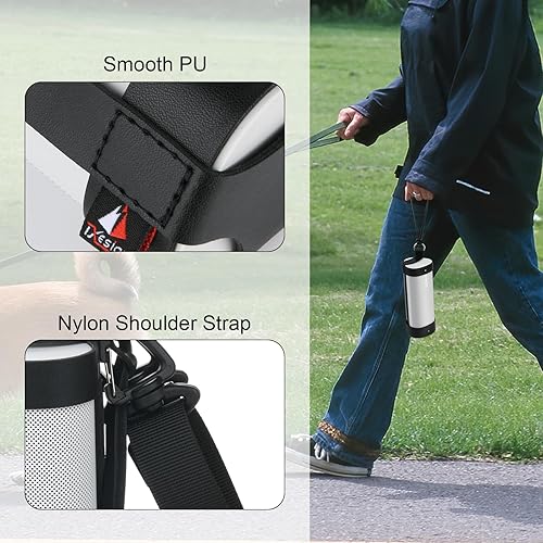 Miniatura 3 de TXEsign Funda de transporte para Sonos RoamSonos Roam SL altavoz Bluetooth, con correa de asa de viaje correa de hombro de transporte PU funda