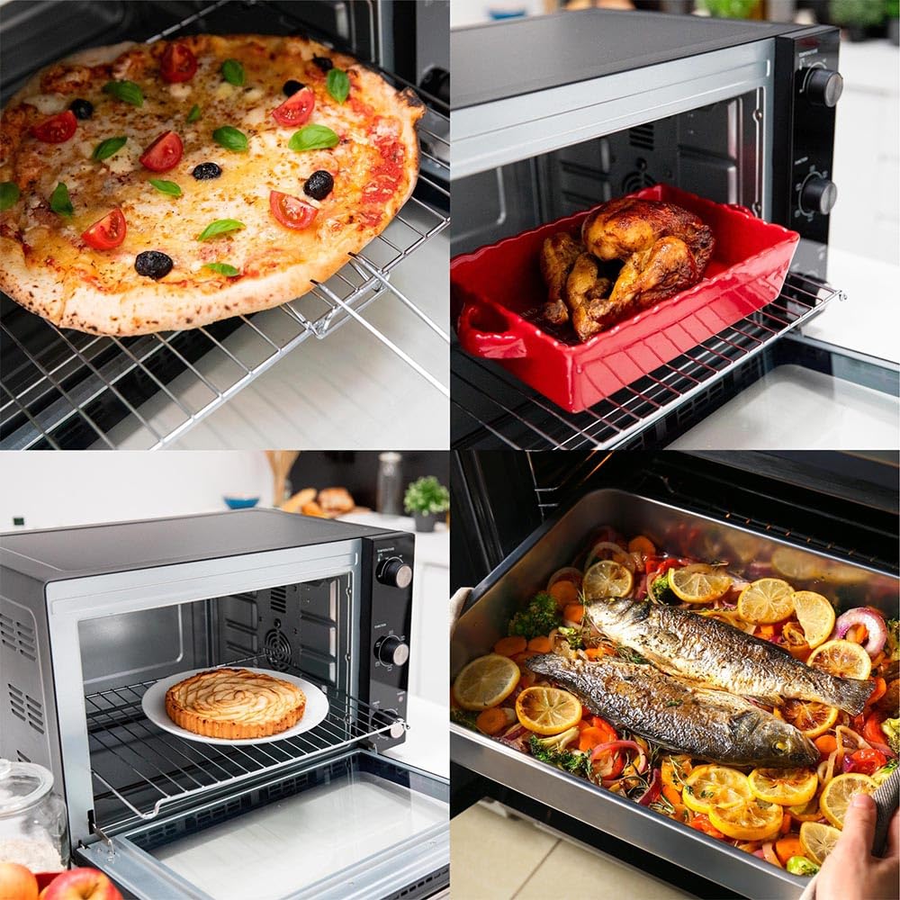 BAT-58RC - Horno multifunción térmico giratorio 58l 2000w negro