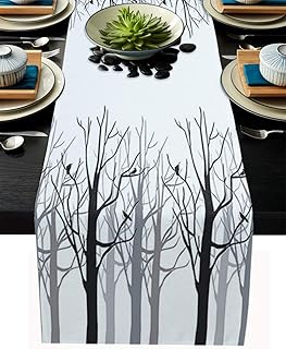 Amazon Com Table Runners 60 To 79 In Black Table Runners Kitchen Table Linens Home Kitchen