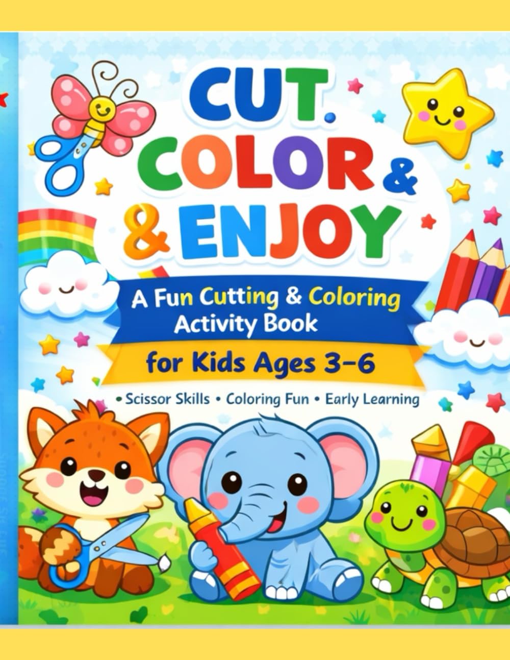 DD CUT COLOR AND ENJOY BOOK (Scissor cutting skill)