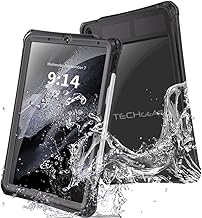 TECHGEAR Wasserdichte Schutzhülle für iPad Air 27,9 cm (11 Zoll) 2024 (M2) [Poseidon-Hülle] Schlanke, robuste Rüstung, stoßfest, wasserdichte Hülle mit integriertem Displayschutz + Ständer & Gurt