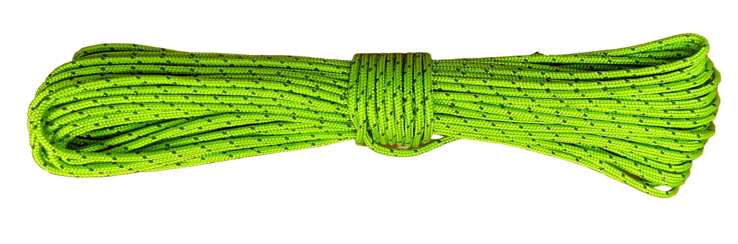 Dyneema Corde verte réfléchissante ultra légère de 2 mm de diamètre | Charge de rupture de 200 kg | Corde de guidage pour tente | Convient pour la voile, le canot, le yachting, la croisière, la course