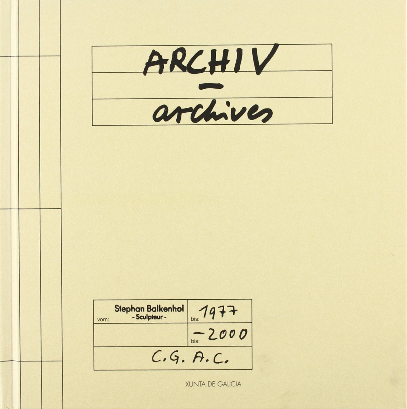 Livre d'art Stephan Balkenhol: Archives relié de collection