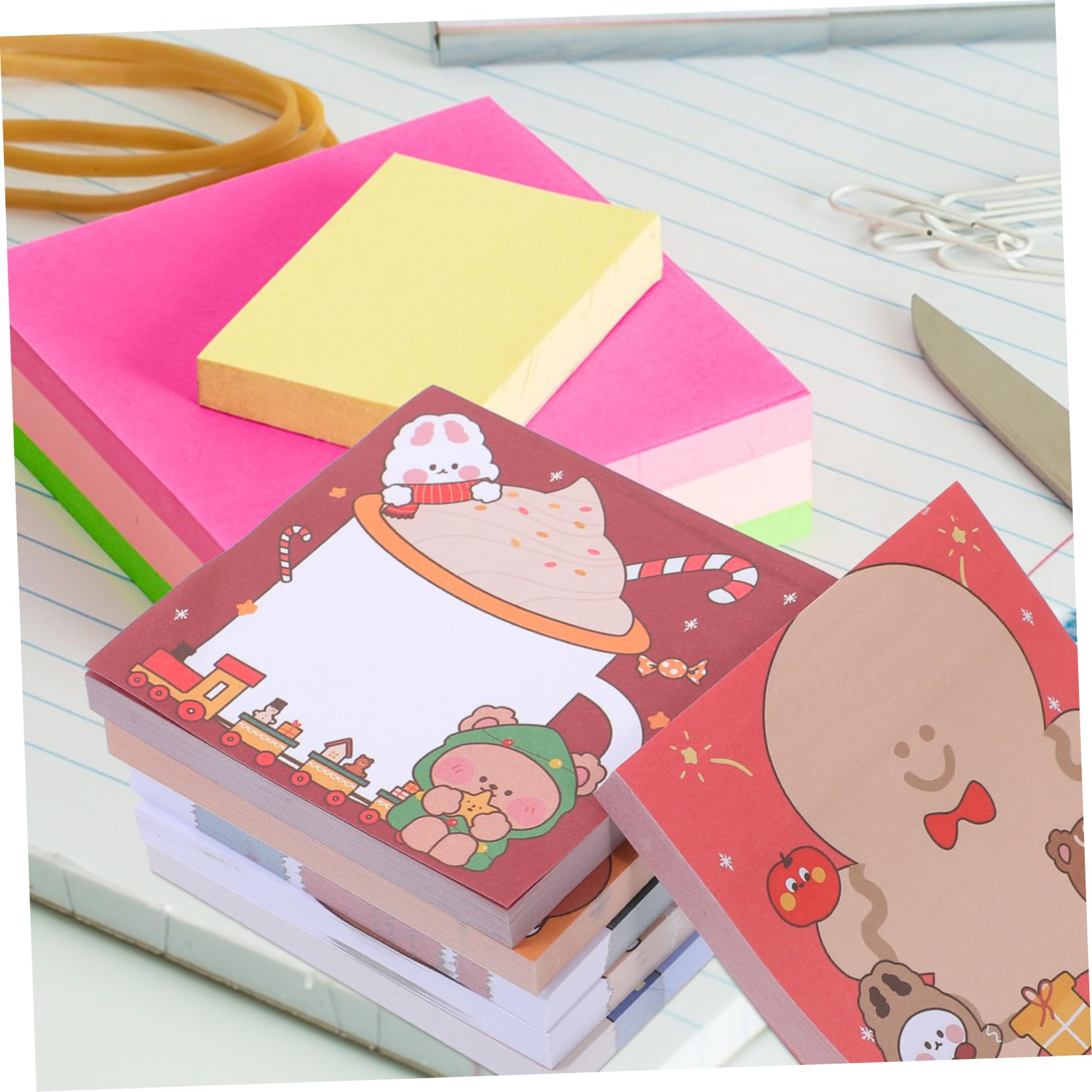 36stücke Teiliges Weihnachts-memo-notizen Selbstklebende Haftnotizen Mit Kreativen Weihnachtsmotiven Für Büro Und Zuhause Erinnern Und Planen