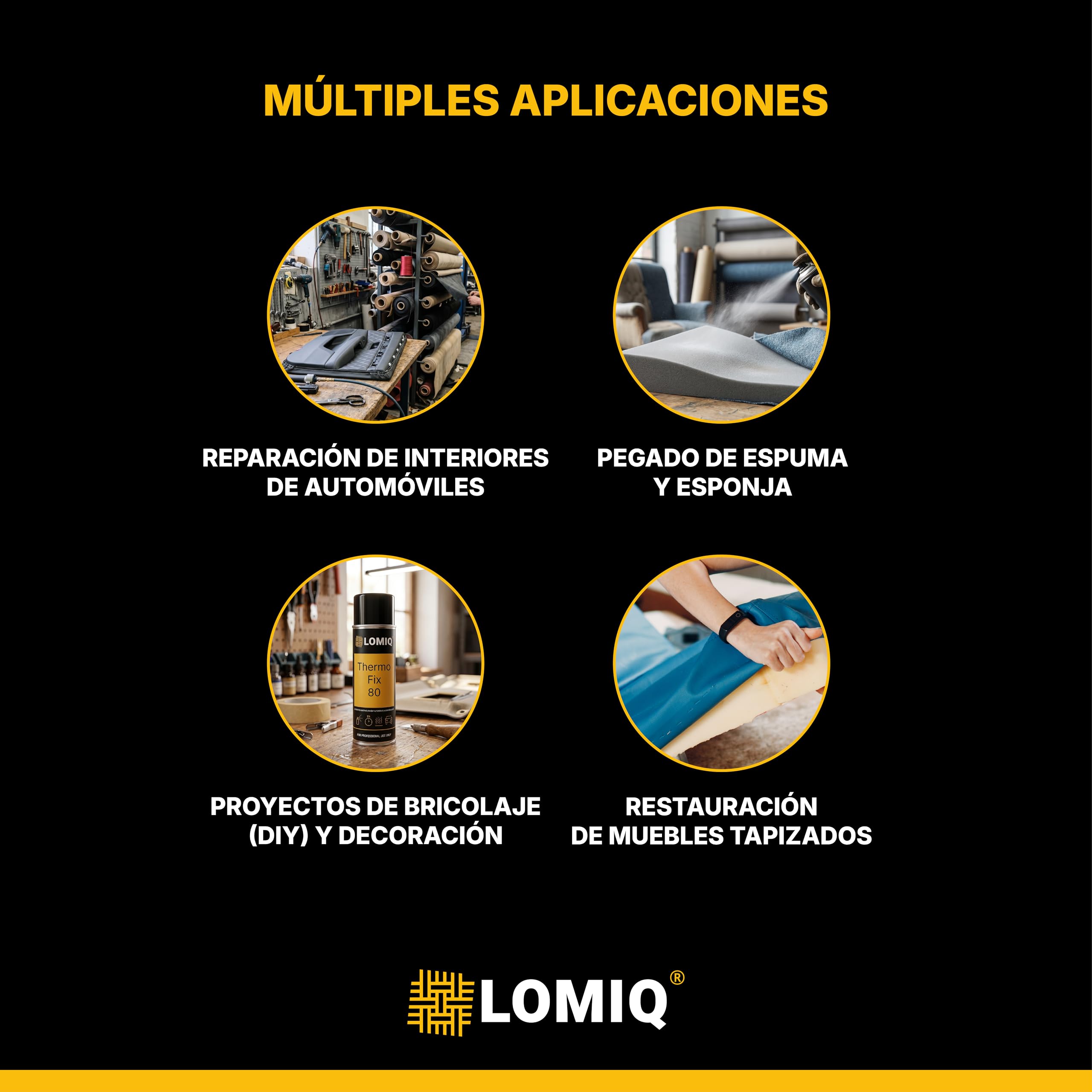 spray adhesivo THERMOFIX, 1stk, 500ml, adhesivo textil universal, fuerte adhesivo para telas de techos, telas de tapicería, fieltro, imitación de cuero, conexión flexible, rápida adhesión
