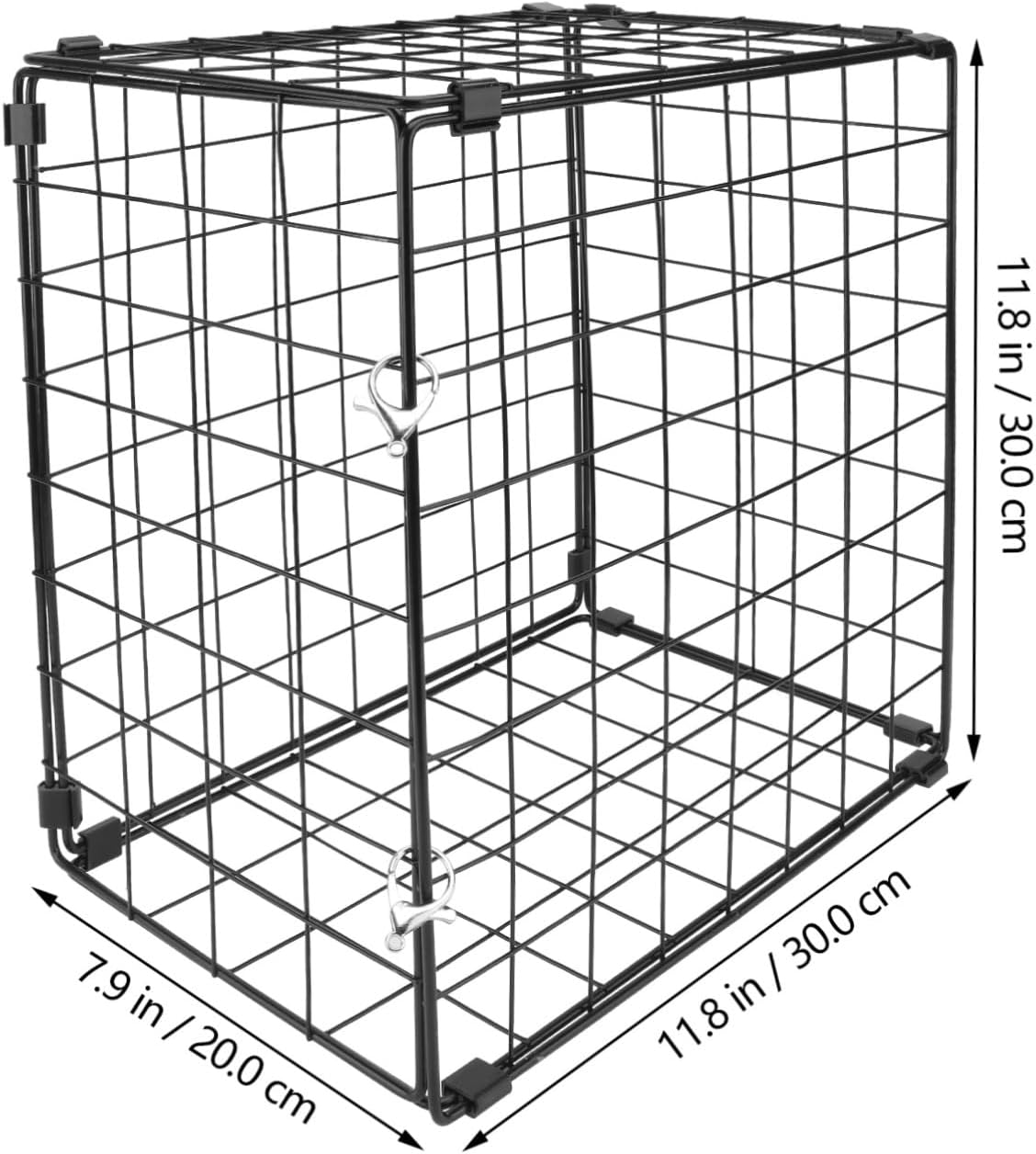 Totority 1pc Folding Cat Cage Practical and Portable Iron Carrier for Cats Under for Bathing and Travel Transparent Design to Monitor Pet Movement