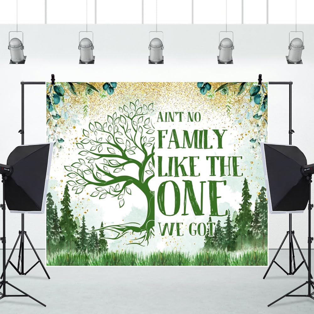 10x8ft Vinyl Background 10x8ft Black & Gold Family Reunion Backdrop ...