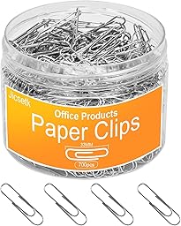 Medium Paper Clips,Paper Clip Medium Size,700 Pcs Clips Office Supplies for Paperwork Ideal for Home, School and Teacher Supplies.