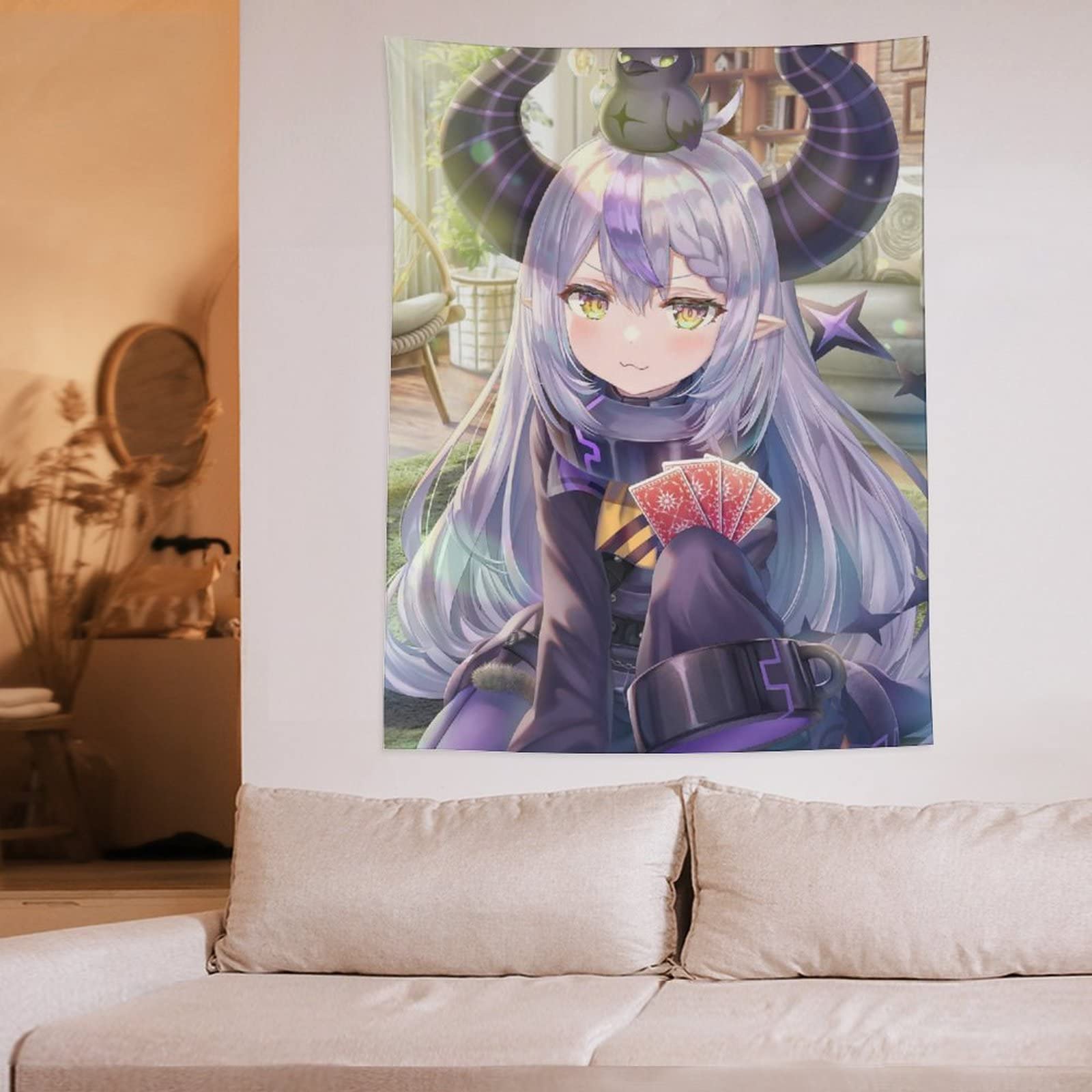 Amazon.co.jp: タペストリー 可愛い アニメ柄 ラプラス ラプ様 VTuber 