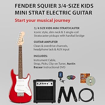 【10803】Squier by Fender Stratocaster Amazon.com: Fender Squier Debut Series Stratocaster Electric