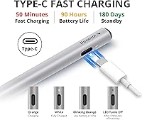 Vista 4 de Penoval USI2.0 - Lápiz digital para Chromebooks - 4096 niveles de sensibilidad a la presión para Lenovo, ASUS, HP Chrome Devices y Google Pixel