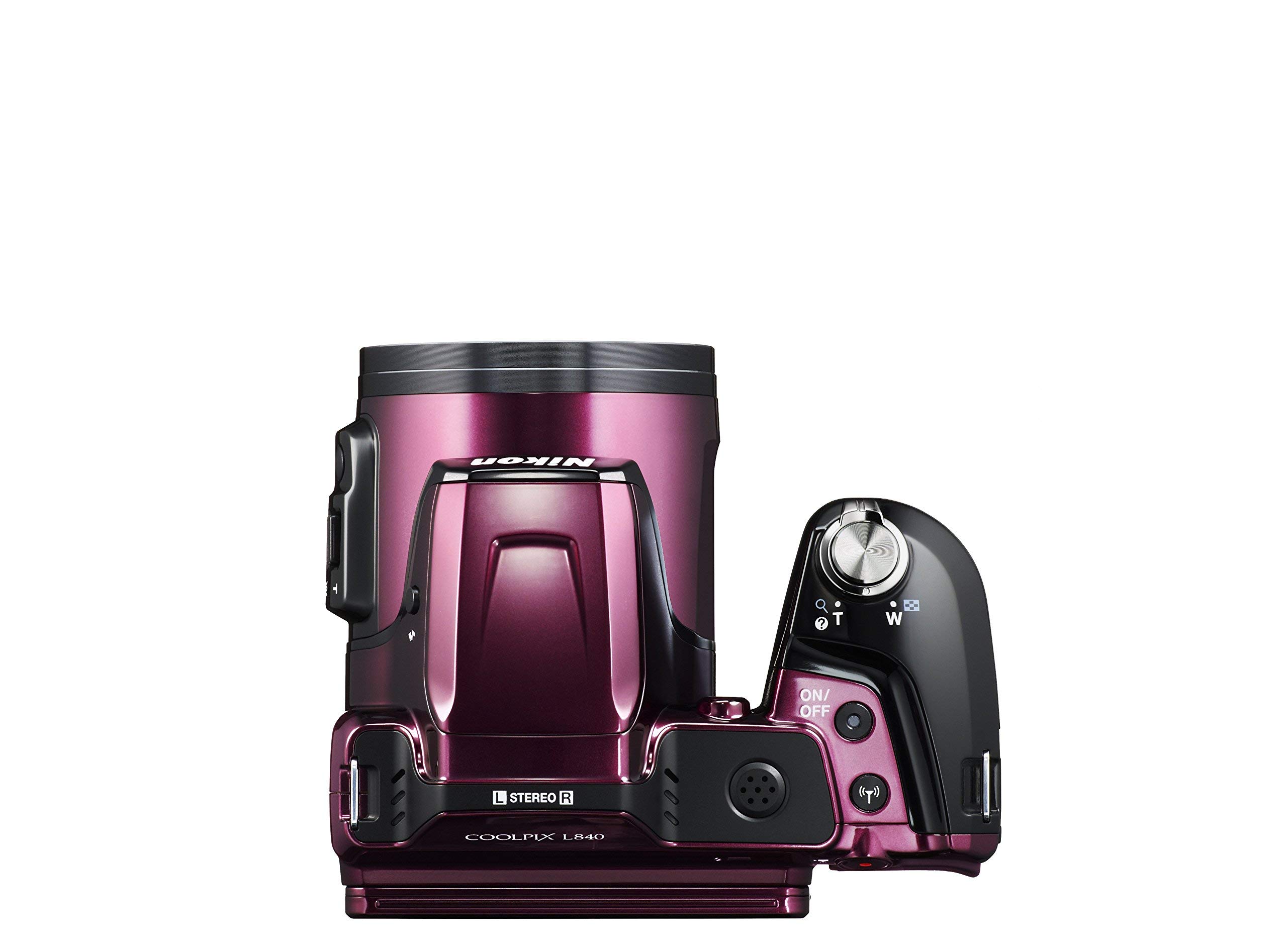 Nikon COOLPIX L840 Digital Camera - Plum (16.0 MP, CMOS