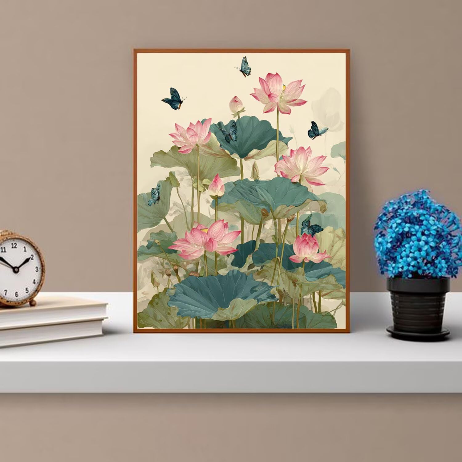 Dipingere con i Numeri Adulti Fiori, farfalla Dipingere con i Numeri Bambini DIY Kit, Set Premium con Pennelli, Decorazione Casa & Creativo Regalo, Attività di Tempo libero 90x120cm z-116