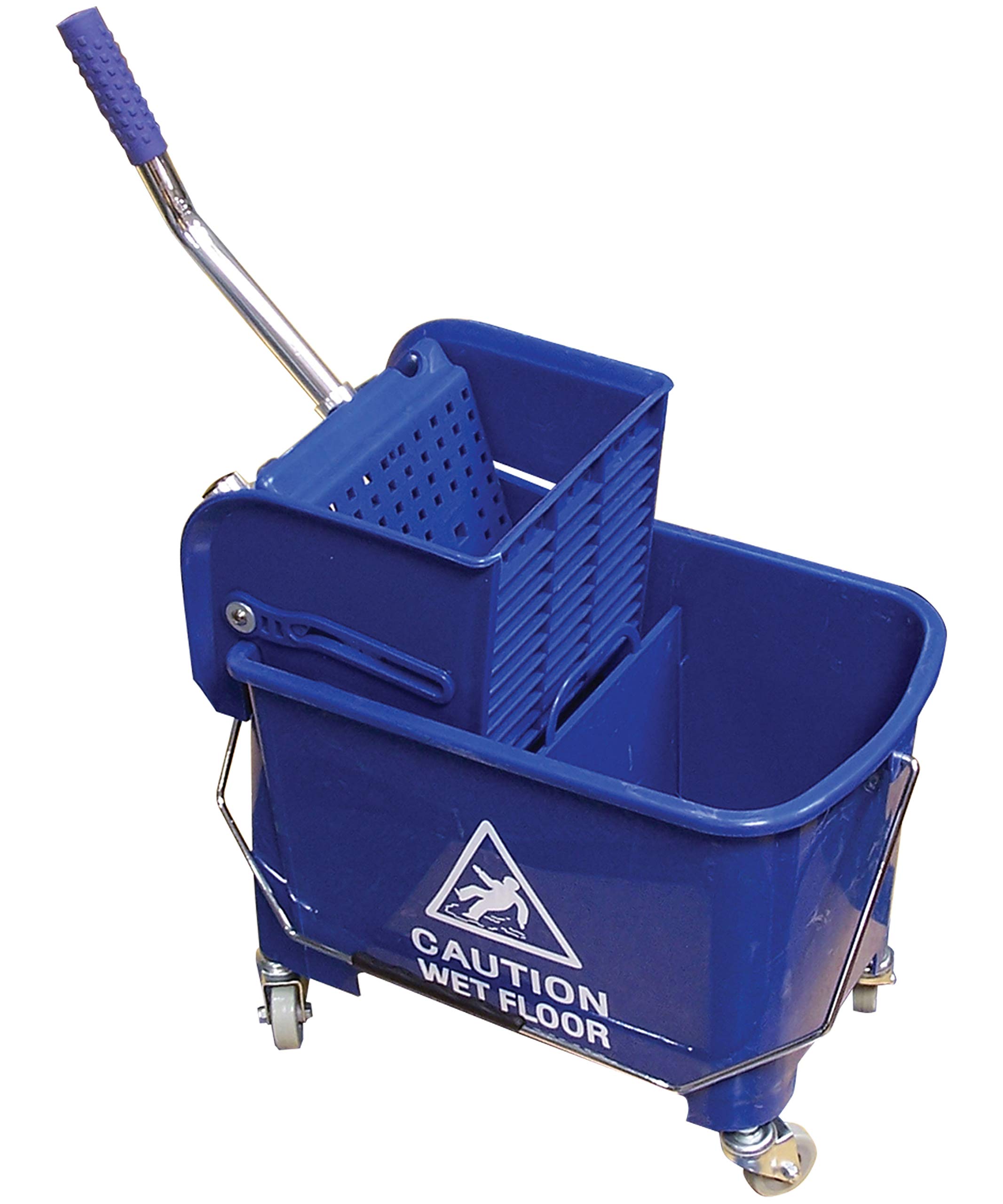 Side Press - Cubo para escurridor (21 L), color azul