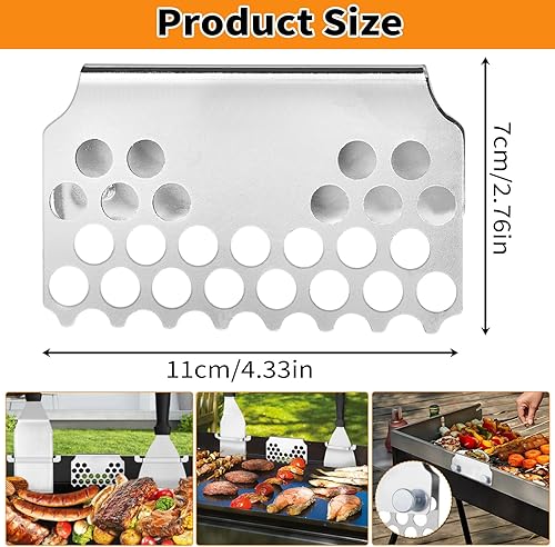 Miniatura 2 de Trampa de grasa de malla de acero inoxidable, colador de alimentos para filtrar grasa, accesorios de cocina para parrillas Blackstone y otras
