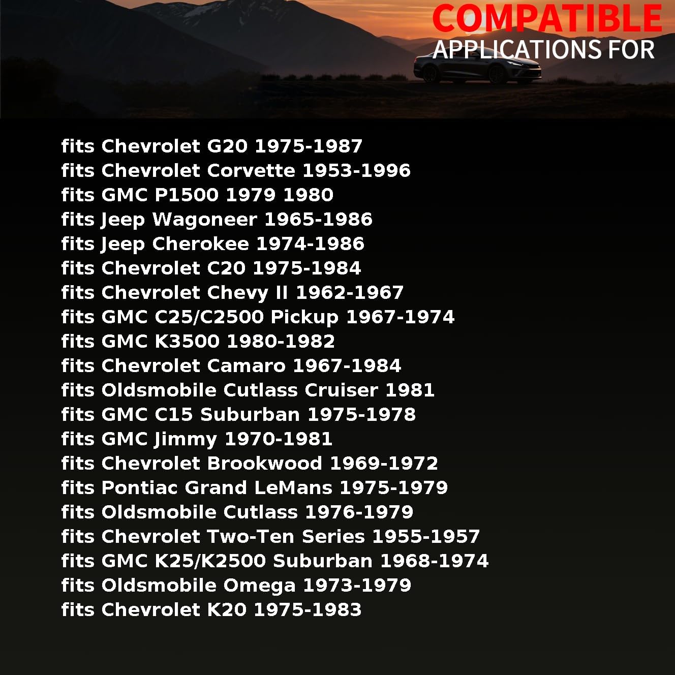 Manual Transmission Output Shaft Seal Rear fits Chevrolet Camaro,Impala,Corvette,Bel Air 1953 1954 1955 1956 1957 1958 1959 1960 1961 1962 1963-1996 fits Jeep Cherokee 1974-1986 2 Pcs