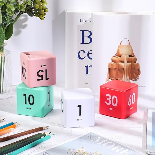 Miniatura 7 de Weewooday 4 piezas de temporizador de gravedad con sensor de gravedad, temporizador digital para gestión, duración, estudio de cocina en casa, 1, 3,