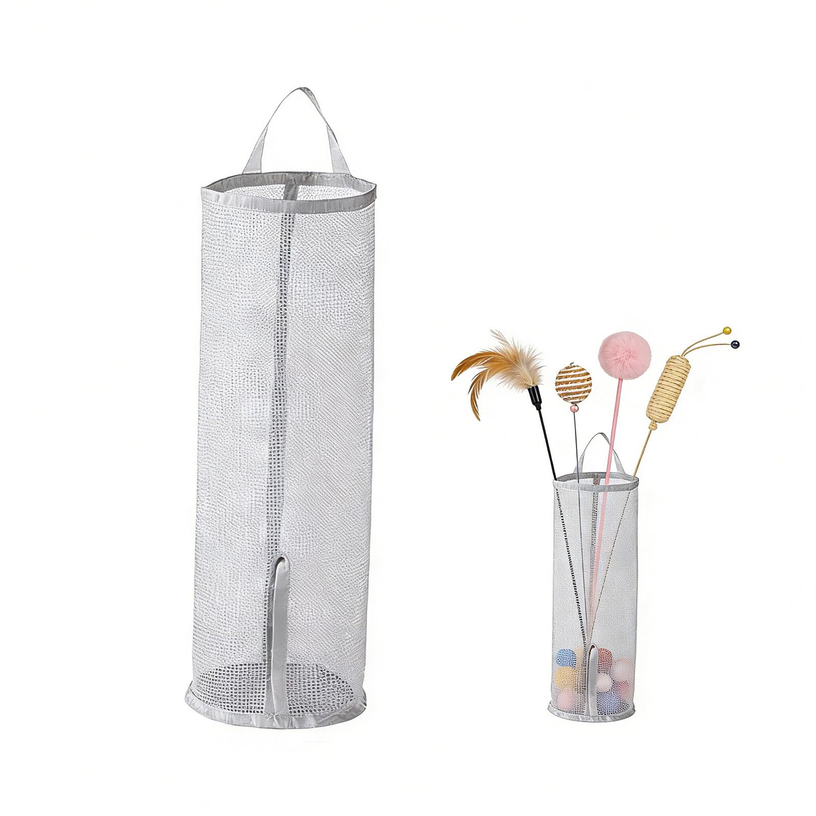 Sac de rangement mural pour jouets avec ouverture par le bas