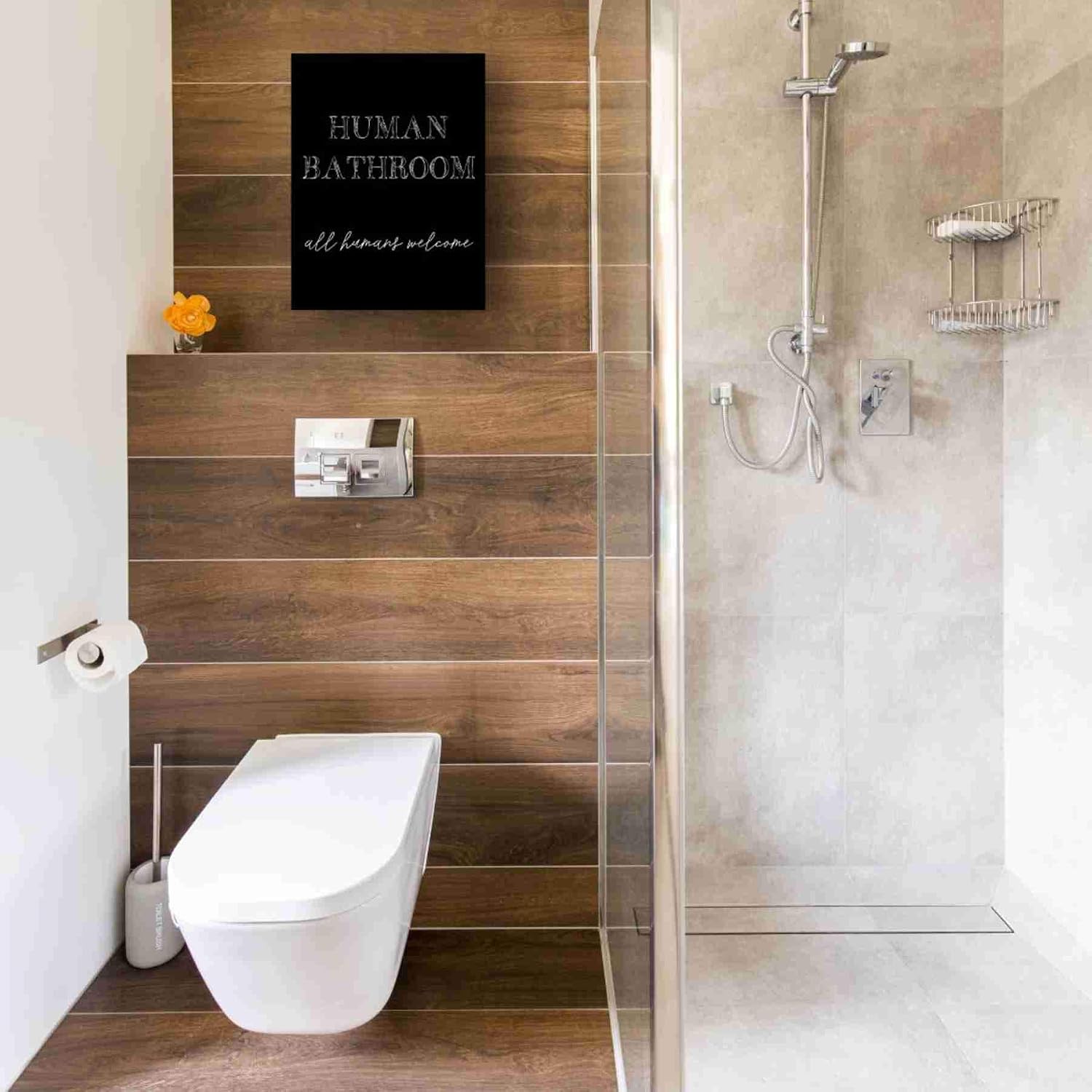 Epic Graffiti 'Human Bathroom IV' by Jarman Fagalde Canvas Wall Art, 12"x16"