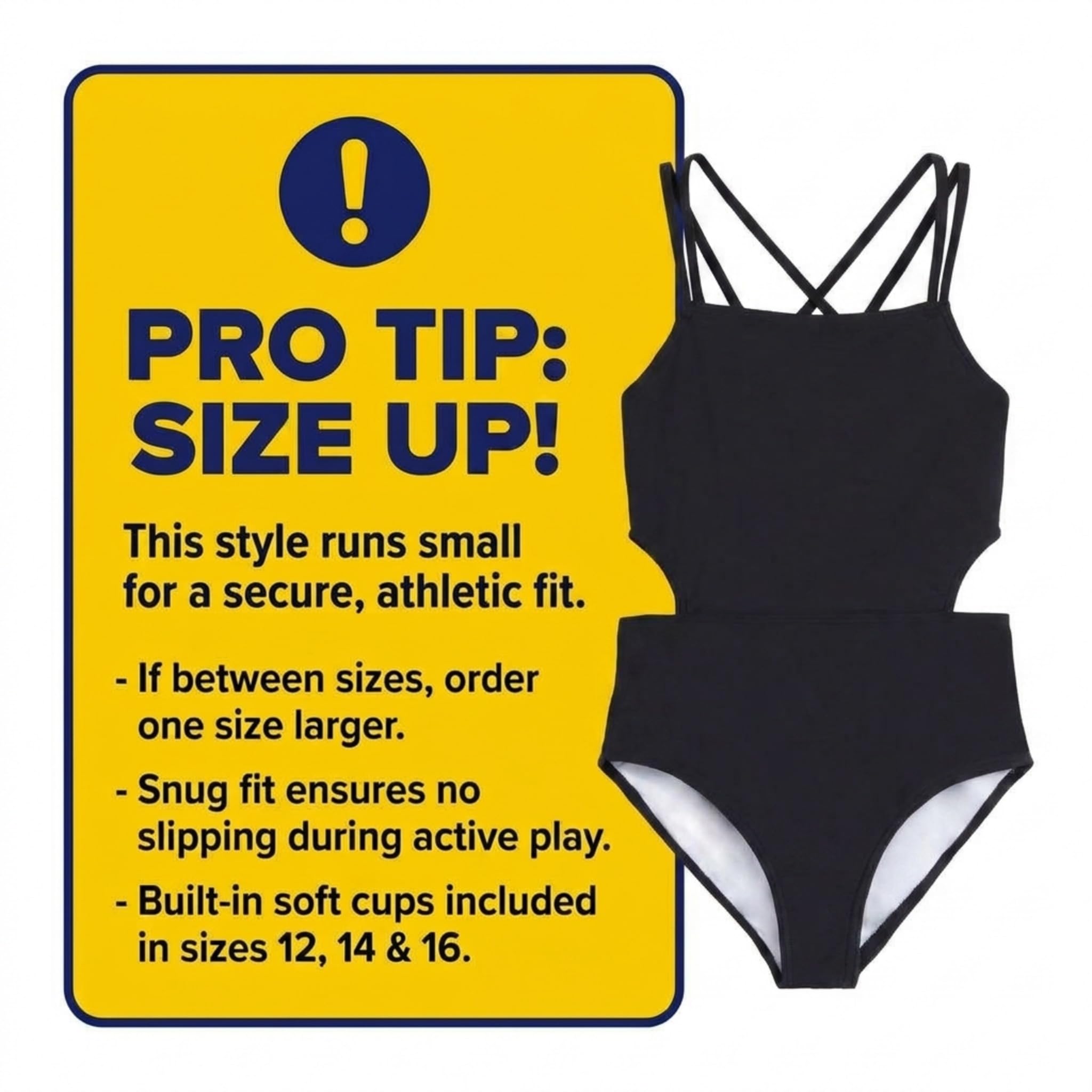 Kanu Surf Beach Girl Sport Cut-Out One Piece Swimsuit Maillot de Bain Une pièce Fille