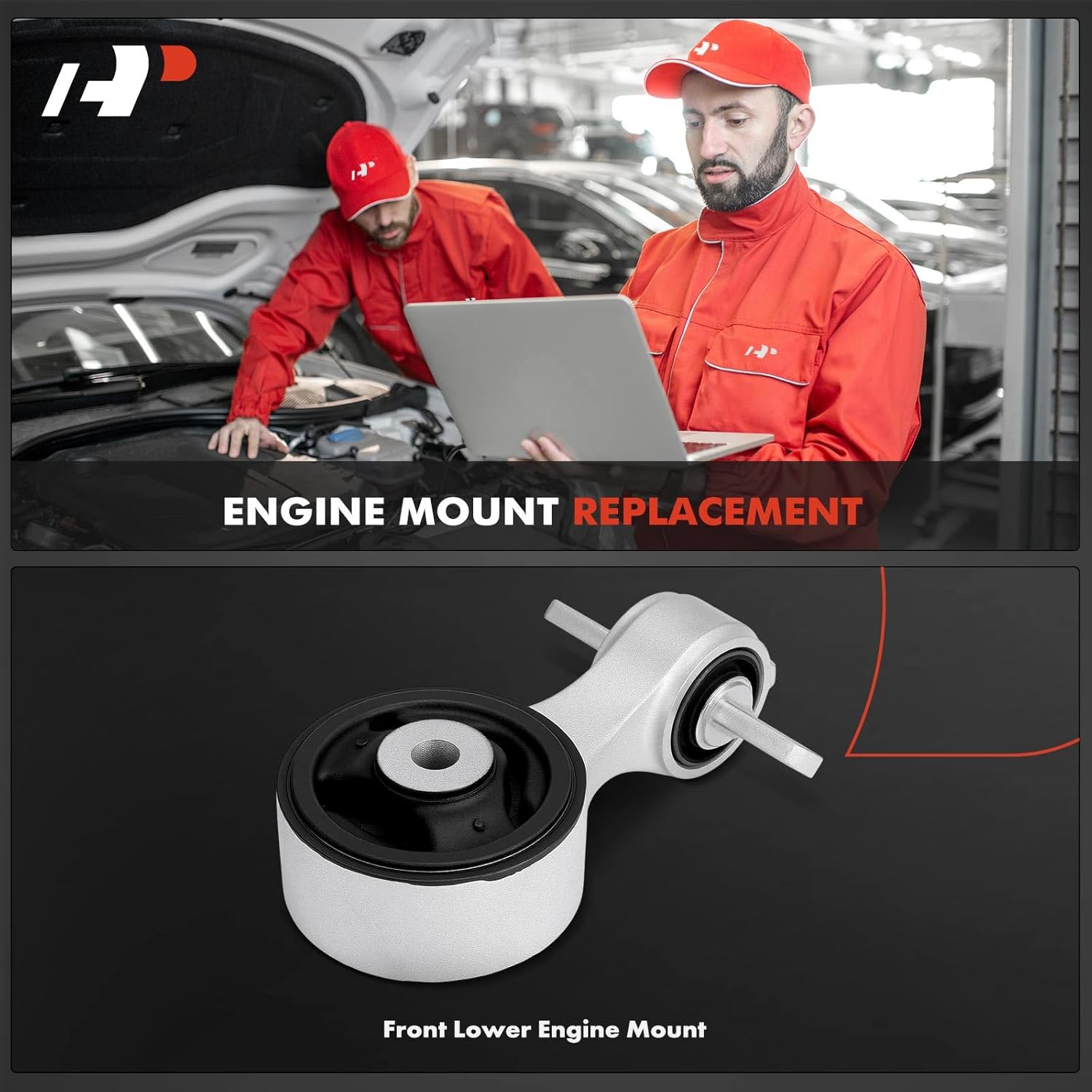 A-Premium Front Lower Torque Strut Mount Compatible with Honda Civic 2006-2011, 1.8L, Manual Transmission