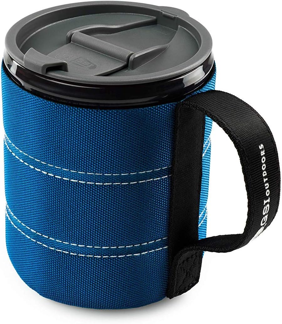 Insulated Infinity Backpacker Mug for Camping, Sturdy and Lightweight, Blue, 17 fl oz