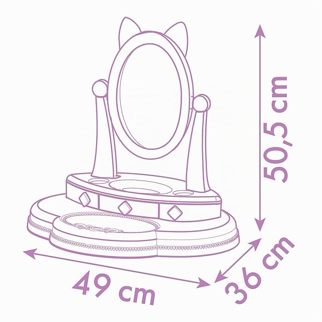 Foto 2 de 3 de Smoby- La Casa de Muñecas de Gabby- Tocador de Sobremesa con 12 Accesorios (cosméticos no Reales)