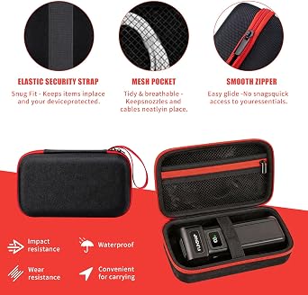 ahansi Hard Carrying Case for WOLFBOX Air Duster MF60/MF70/MF100/MF200/MF50, Compatible with Wolfbox MF100/MF200/MF50 Travel Storage Bag for Compressor Air Blower and Accessories,Shockproof,Case Only