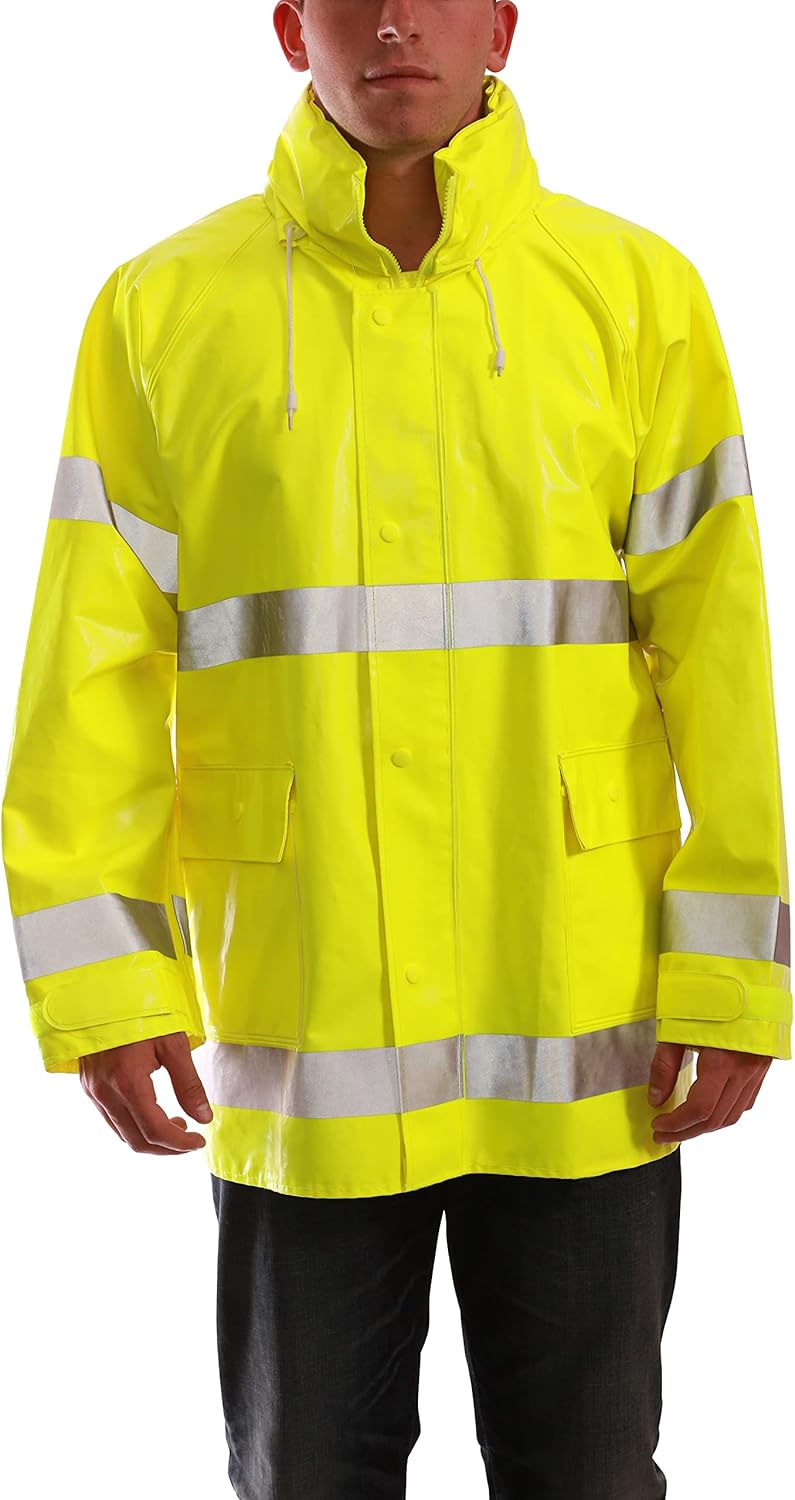 Tingley Standard Comfort-Brite High Visibility Jacket with Attached Hood