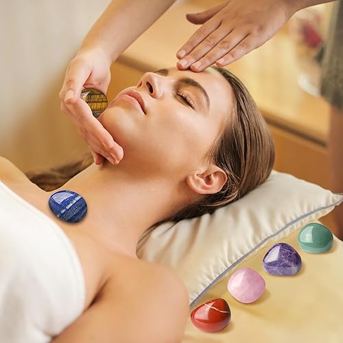 Miniatura 5 de YATOJUZI 1 piedra de cristal de cuarzo transparente de 1.6 a 2 pulgadas, cristales naturales y piedras curativas pulidas de palma, piedras preciosas