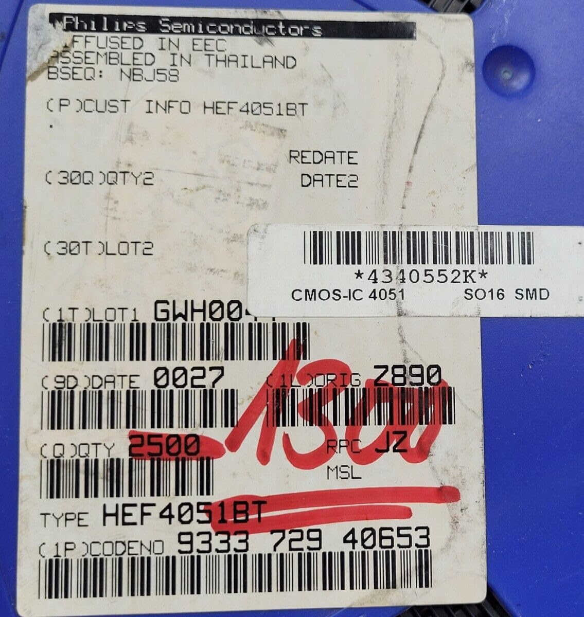 (10 PC) HEF4051BT Compatible with Philips