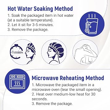 5 PCS Shampoo Caps No Rinse for Elderly, No Rinse Shampoo Cap, Hair Wash Caps No Water Free Microwaveable Suitable for The Elderly and Bedridden Patients, Camping and Bathing