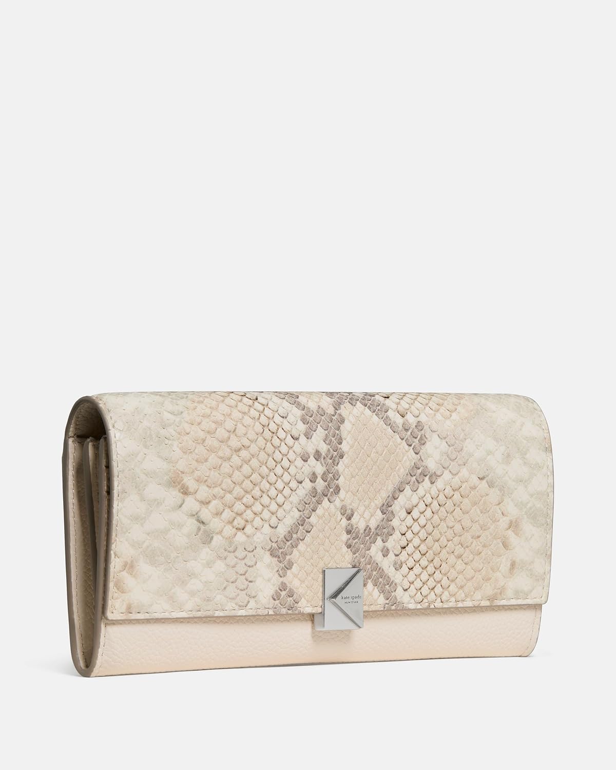Deco Pebbled Leather Large Flap Wallet
