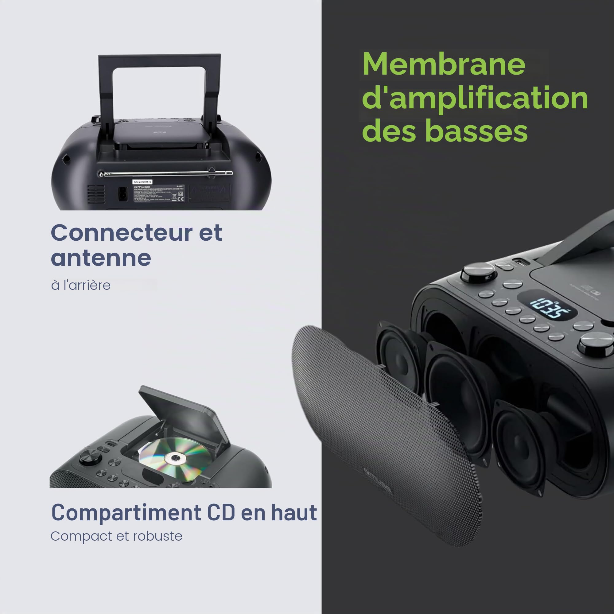 Radio Muse RADIO CD BLUETOOTH M 35 BT MUSE