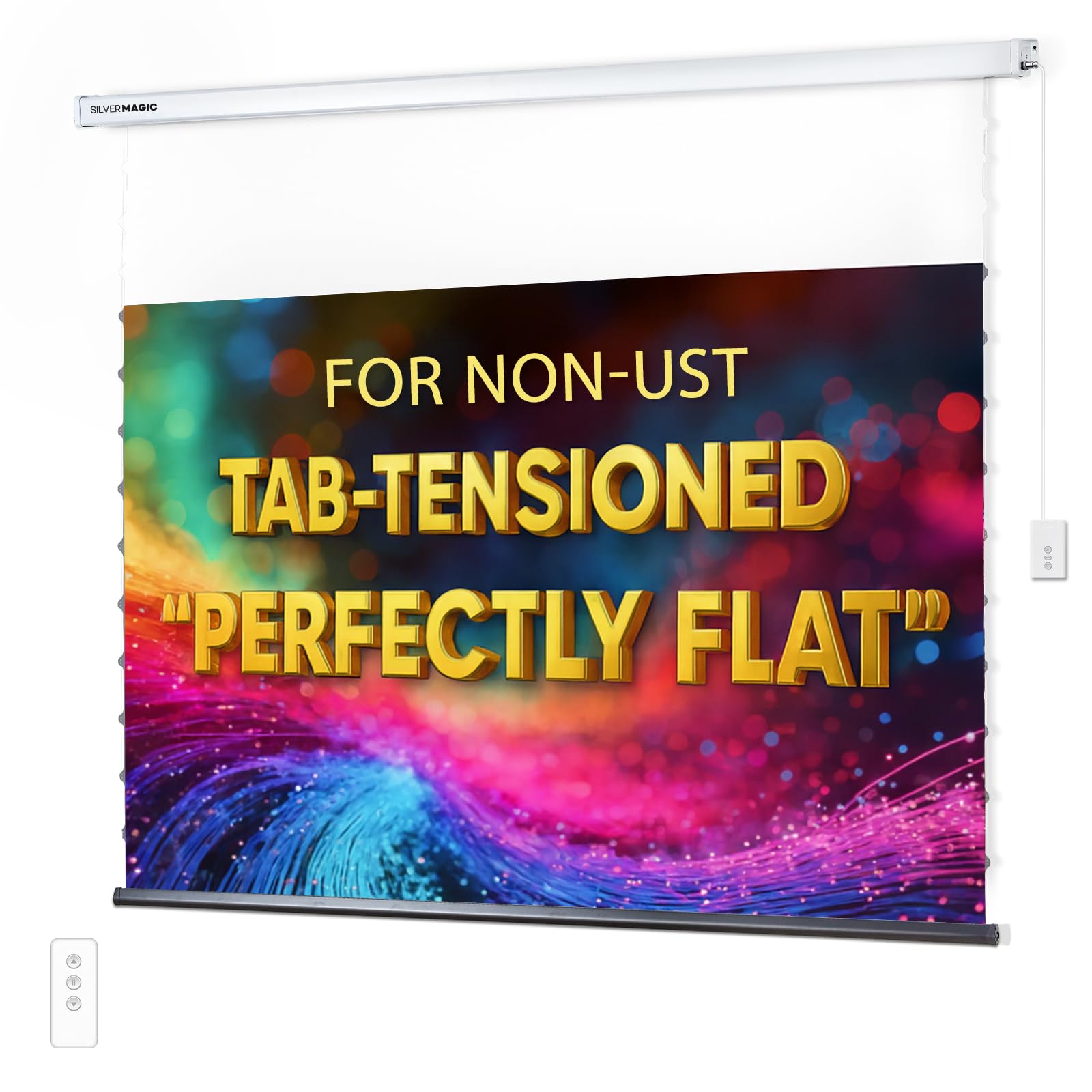 Photo 1 of SilverMagic ALR Tensioned Motorized Projector Screen - 100 inch 16:9