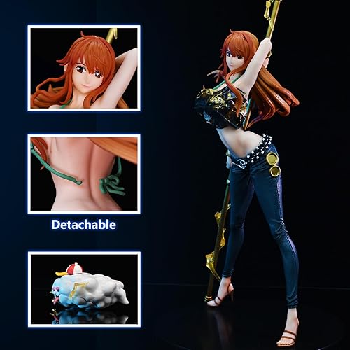Miniatura 7 de Figura de Nami, figura de acción de GM Nami, hermosa estatua de anime, modelo de decoración de juguete, regalo de 14.37 pulgadas