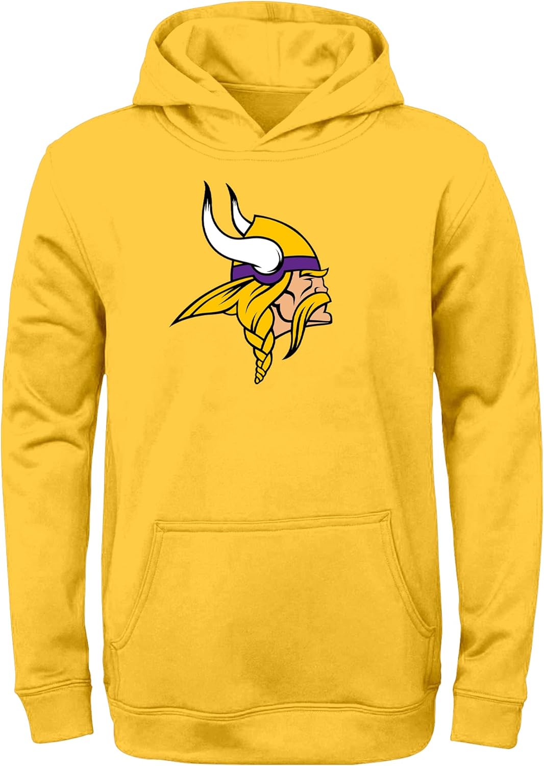 Outerstuff NFL Minnesota Vikings Yellow Kids Youth 8-20 Official Licensed Alternate Fleece Primary Logo Pullover Hoodie
