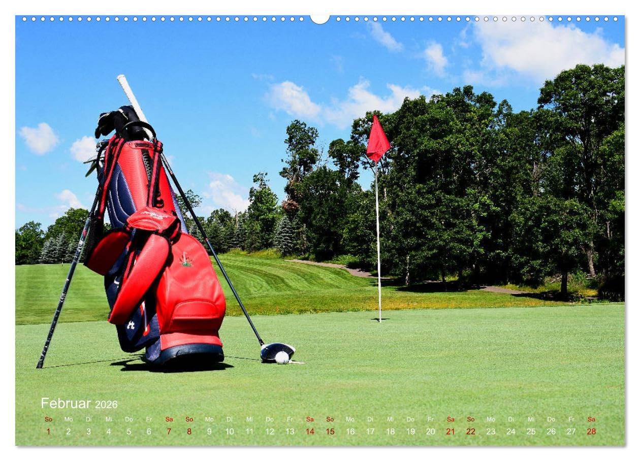 Passion Golf (Wandkalender 2026 DIN A2 quer), CALVENDO Monatskalender: Stimmungsvolle Impressionen aus der Welt des Golfsports (CALVENDO Sport)
