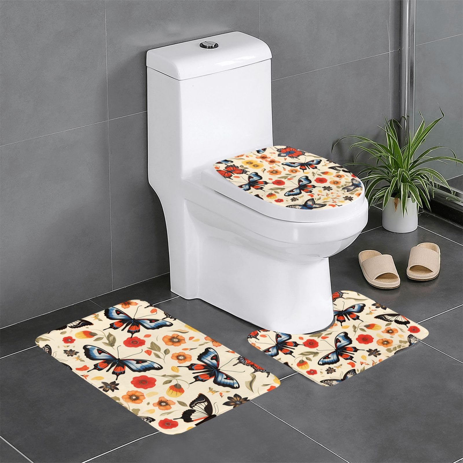 Tapis de salle de bain antidérapant pour éviter les glissades et nettoyer facilement